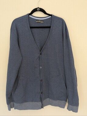 Five Four Men's Slate Blue Button Cardigan